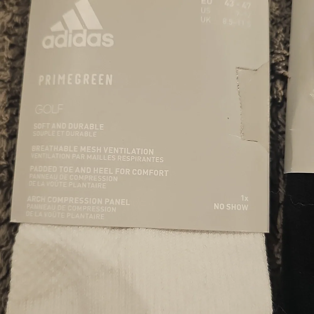 Adidas 2 Pair Prime Green Golf Socks